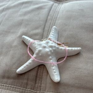 Pink Beaded Women’s Anklet